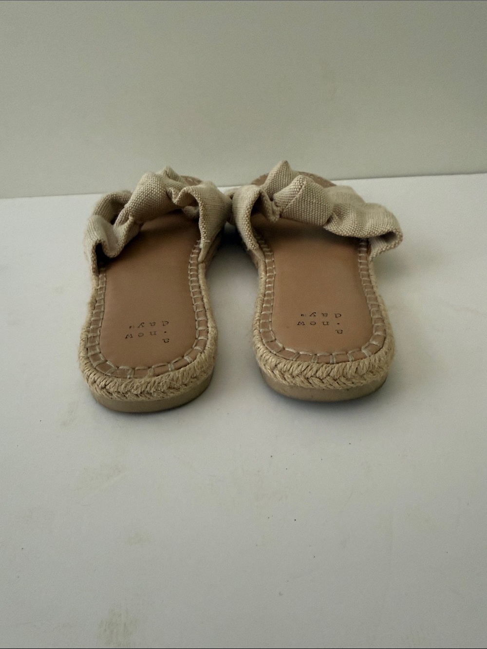 a new day Natural Beige Knotted Espadrille Slide Sandals - Picture 4 of 4